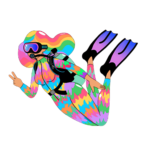 Wetsuit Design Sticker